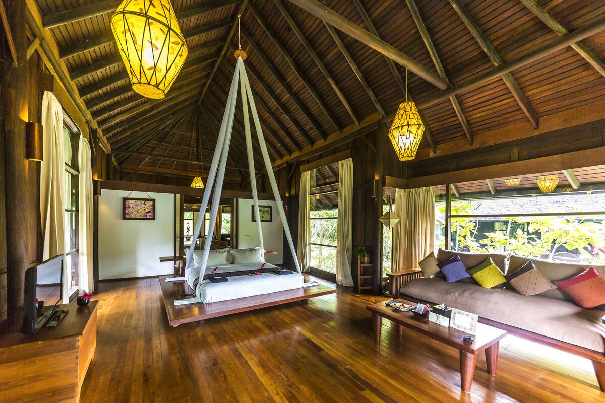 villa, garden view | view from room