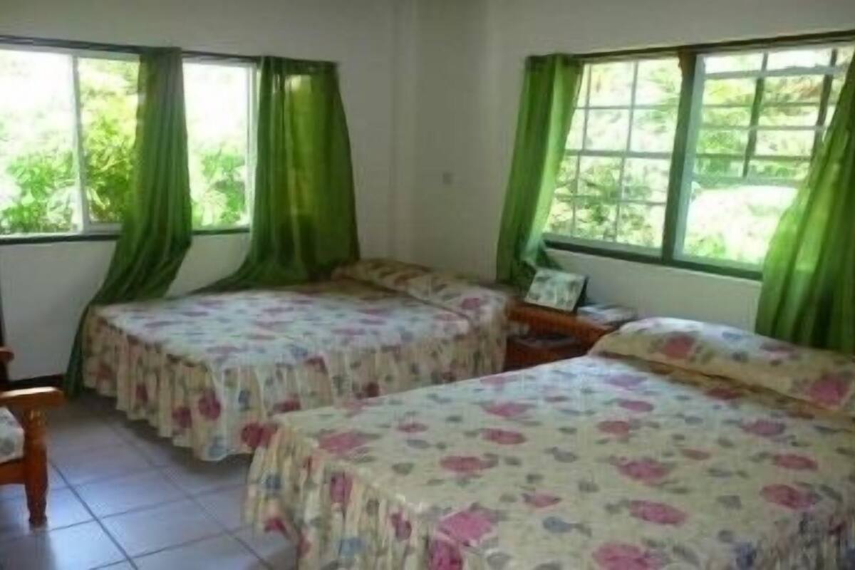 Chambre Simple Classique, 2 lits doubles, vue montagne (No A/C Room 5)