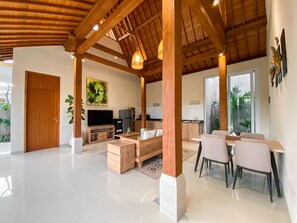 Villa | Living area | LED TV - Svarna Suite Seminyak (Legian)