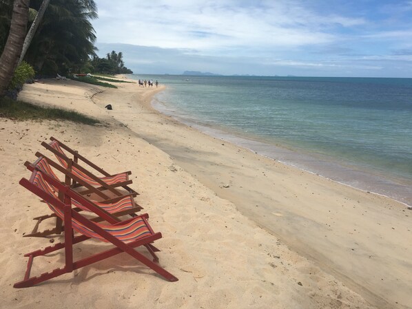 Na praia