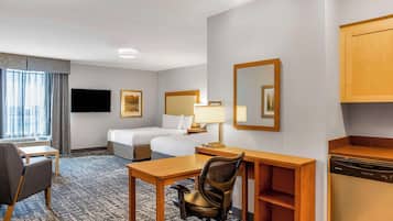 Studio, 2 Queen Beds, Non Smoking | 1 bedroom, hypo-allergenic bedding, in-room safe, desk
