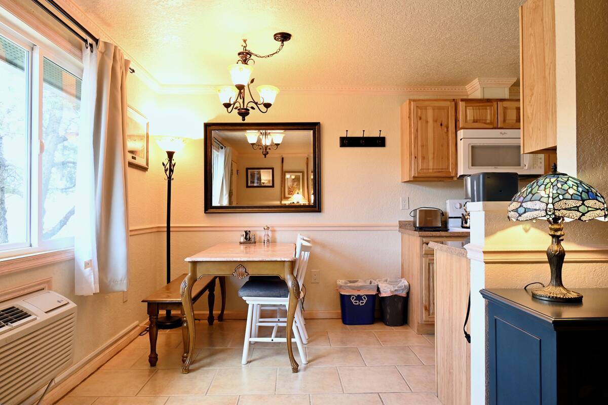 suite | private kitchen | microwave, coffee/tea maker, paper towels