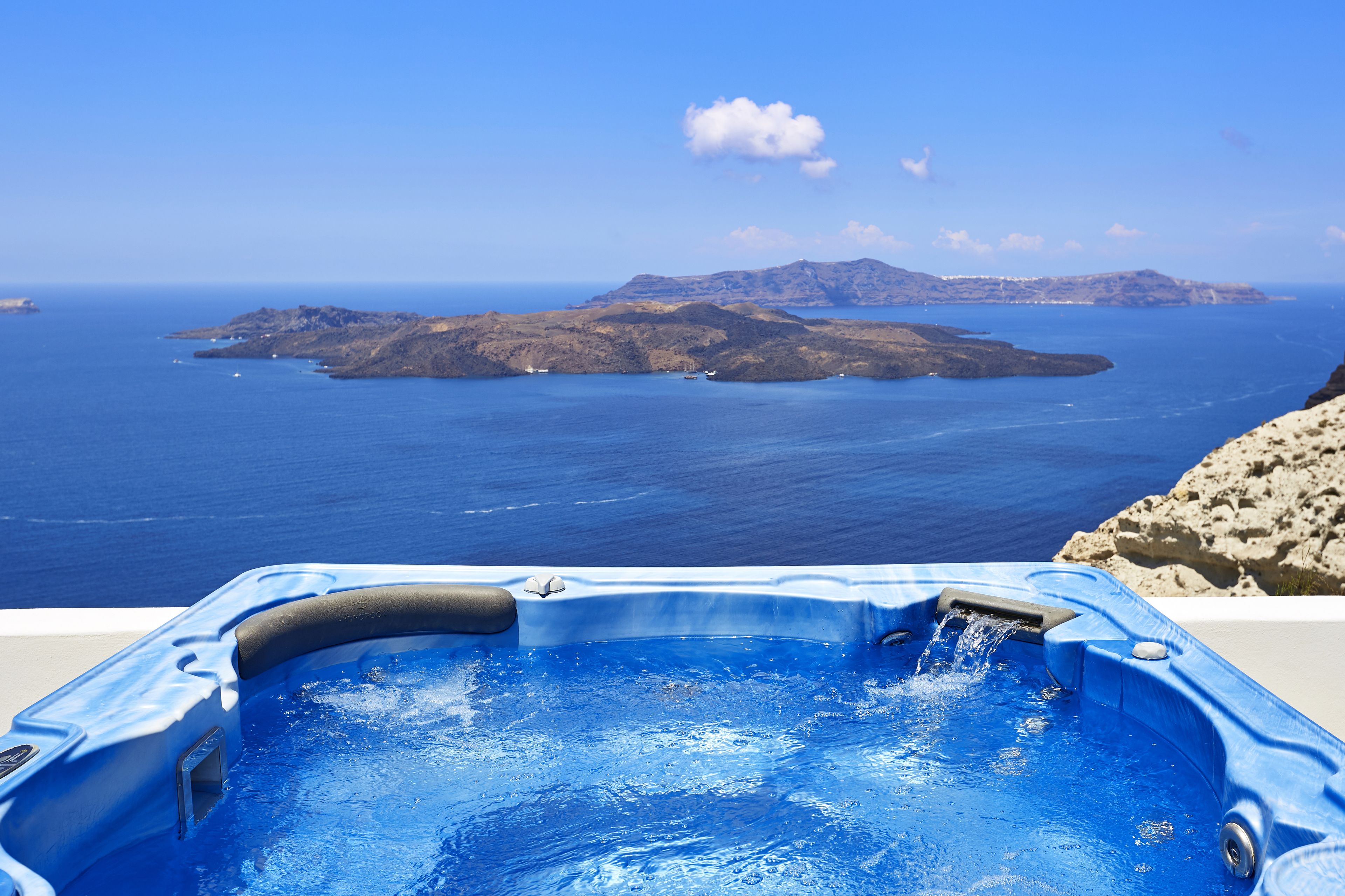 honeymoon villa, 1 queen bed, sea view (private heated pool) | view from room