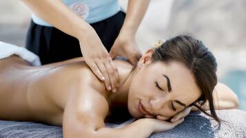 A person receiving a massage.