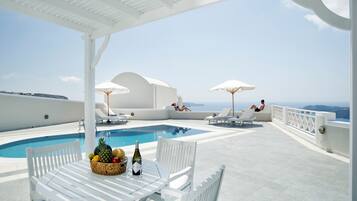 Frühstück, Mittagessen, Abendessen, mediterrane Küche, Blick aufs Meer