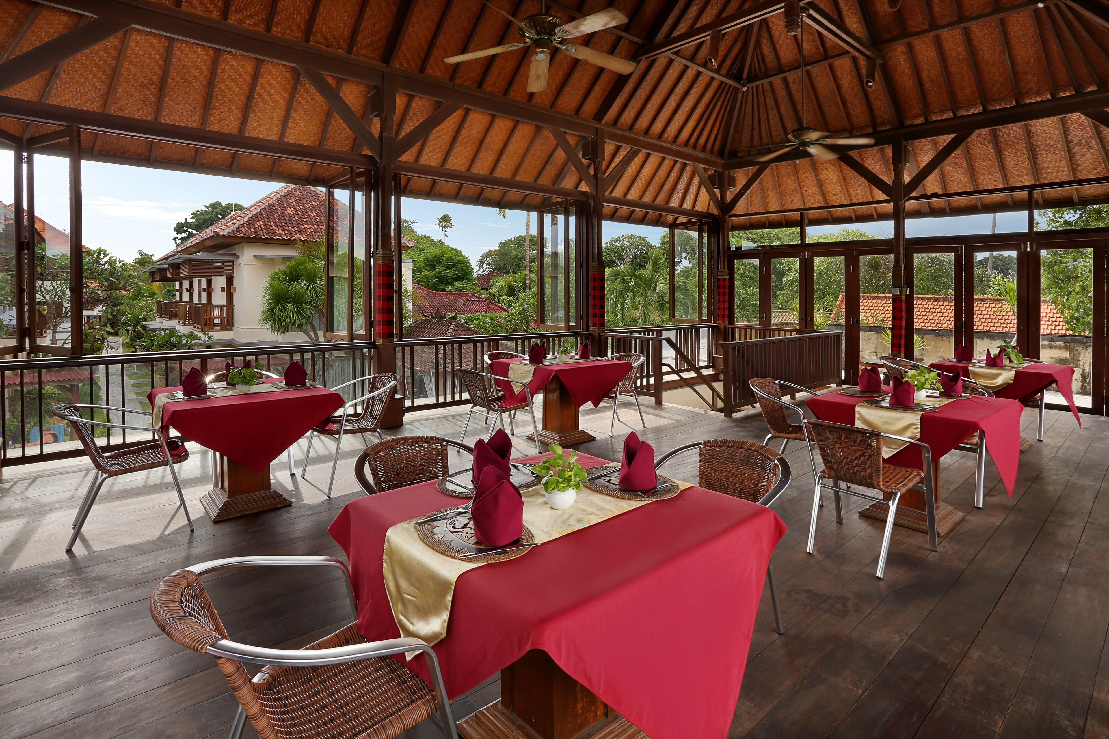 breakfast, lunch, dinner served; indonesian cuisine, beach views