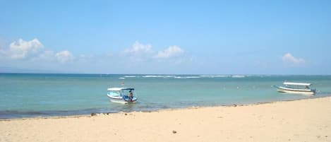 Vlak bij het strand