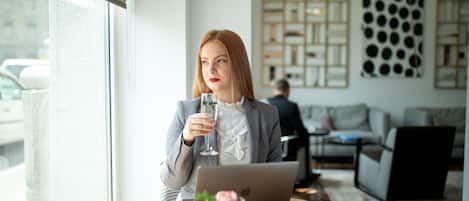 Sitteområde i lobbyen