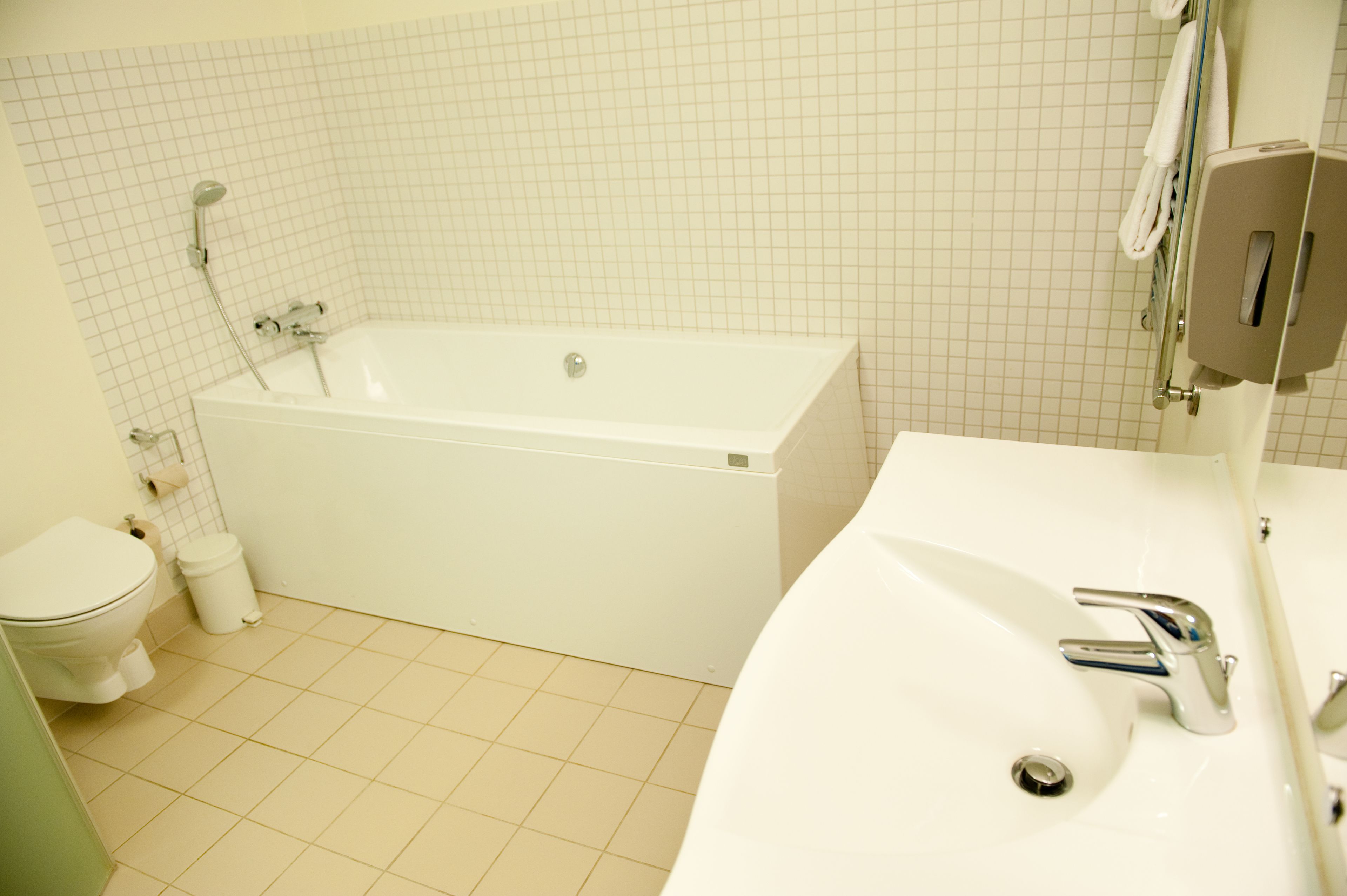 family room | bathroom | hair dryer, towels