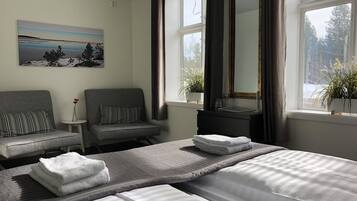 Familjerum | SÀngtillbehör av högsta kvalitet, ljudisolering och gratis wi-fi