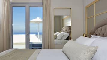 Deluxe Villa, 2 Bedrooms, Private Pool, Vineyard View | 1 bedroom, premium bedding, minibar, in-room safe