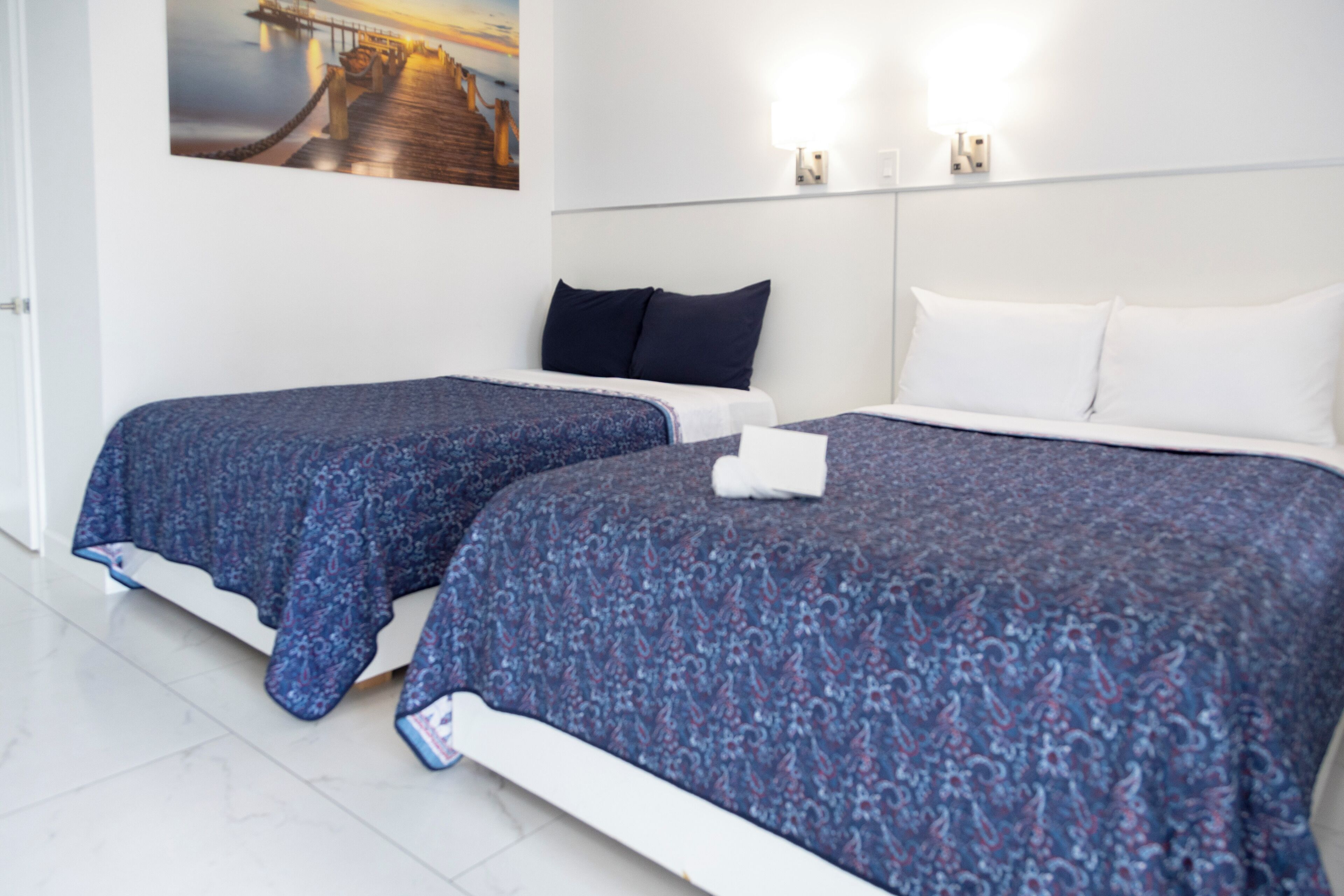Deluxe Double Room, 2 Double Beds | Desk, free WiFi, bed sheets