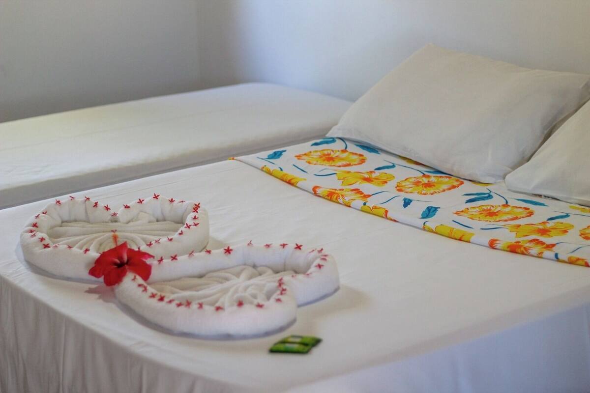 Blackout curtains, iron/ironing board (on request), free WiFi