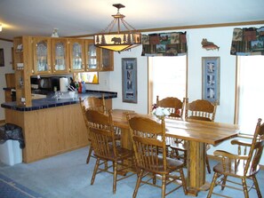 Executive Cabin, 3 Bedrooms, Kitchen, Mountain View | In-room dining - Yellowstone Mountain Cabins (Gardiner)