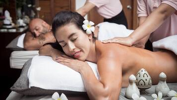 Behandelingskamers voor koppels, lichaamsbehandelingen, aromatherapie