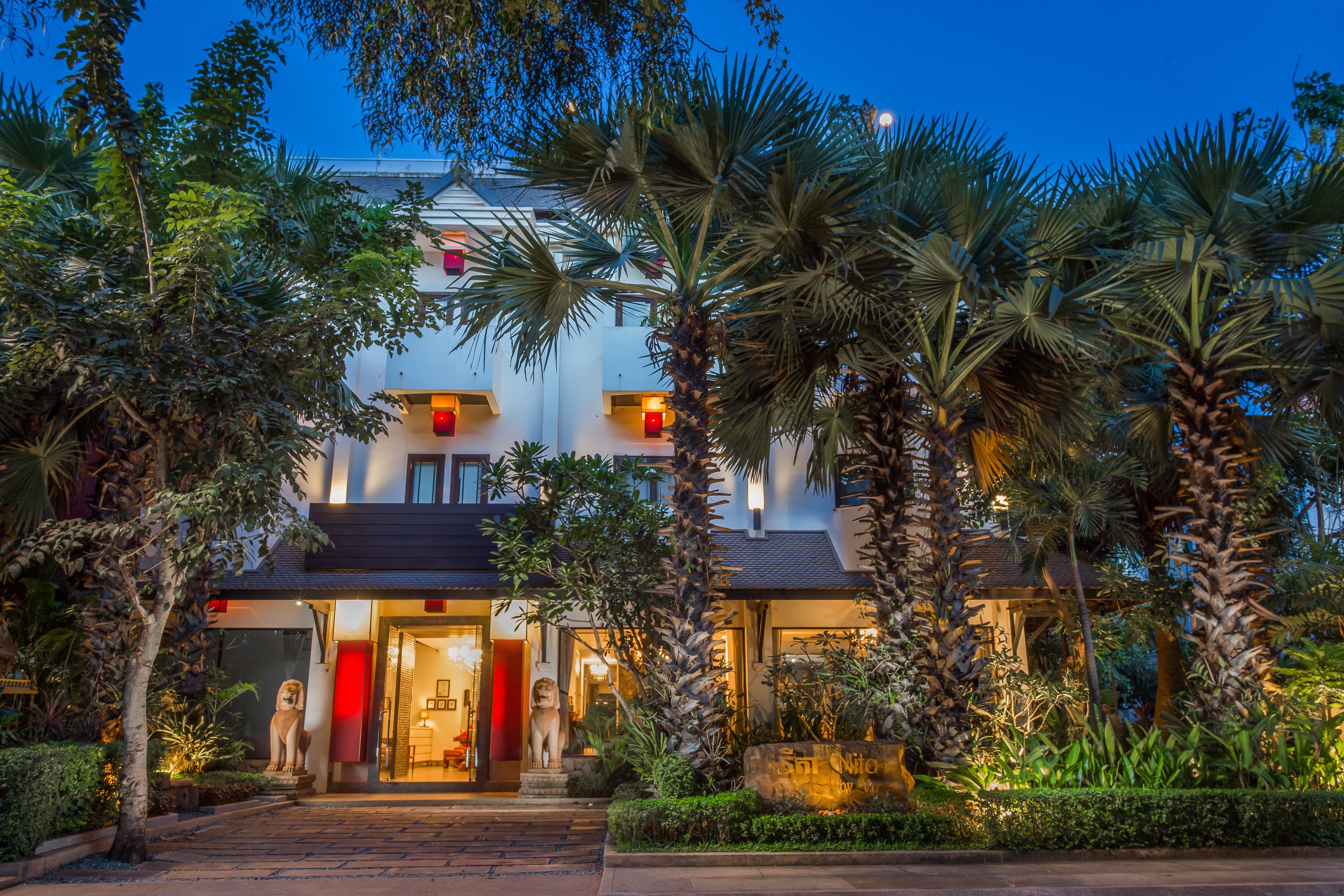 front of property – evening/night