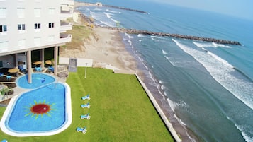 Vista a la playa o el mar