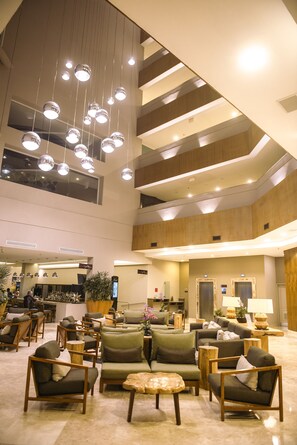 Sittområde i lobbyn
