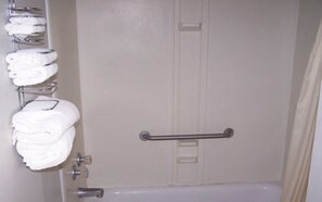 Room, 2 Double Beds, Non Smoking | Bathroom