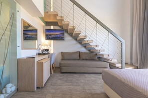 Duplex, 2 Bedrooms, Garden View | Premium bedding, free minibar, in-room safe, desk - Akti Palace Hotel - All inclusive (Kos)