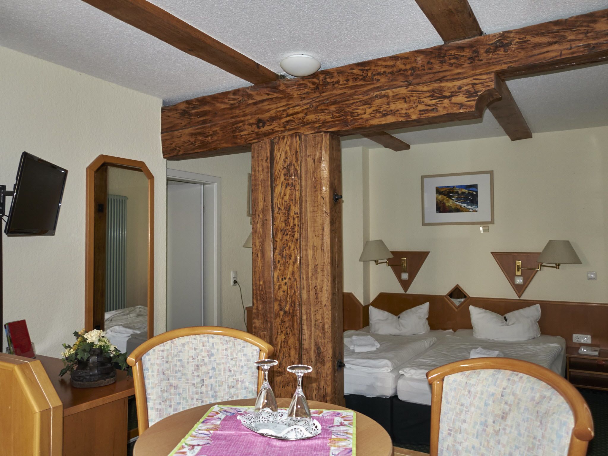 family room | 1 bedroom, premium bedding, in-room safe, desk