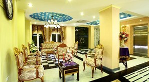 Sittområde i lobbyn