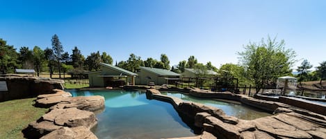 2 outdoor pools, pool umbrellas, sun loungers