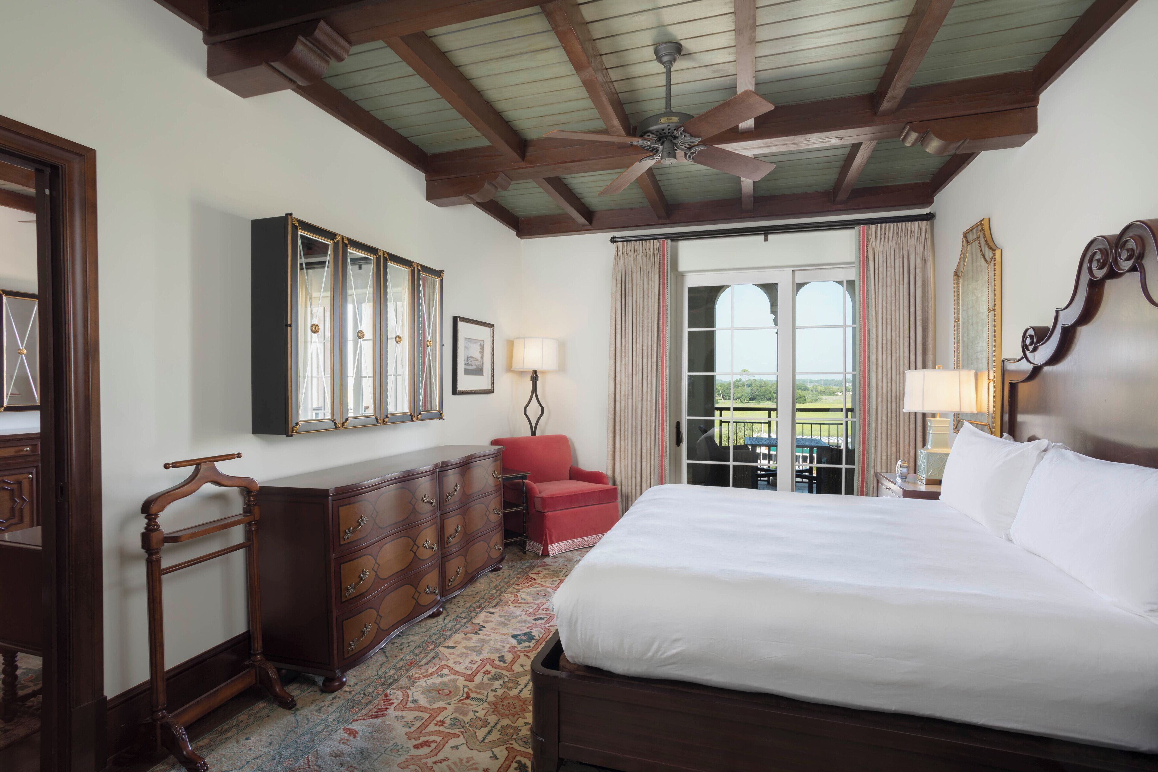 Suite, 1 Bedroom, River View (Cloister - Main Building) | In-room safe, desk, laptop workspace, blackout drapes