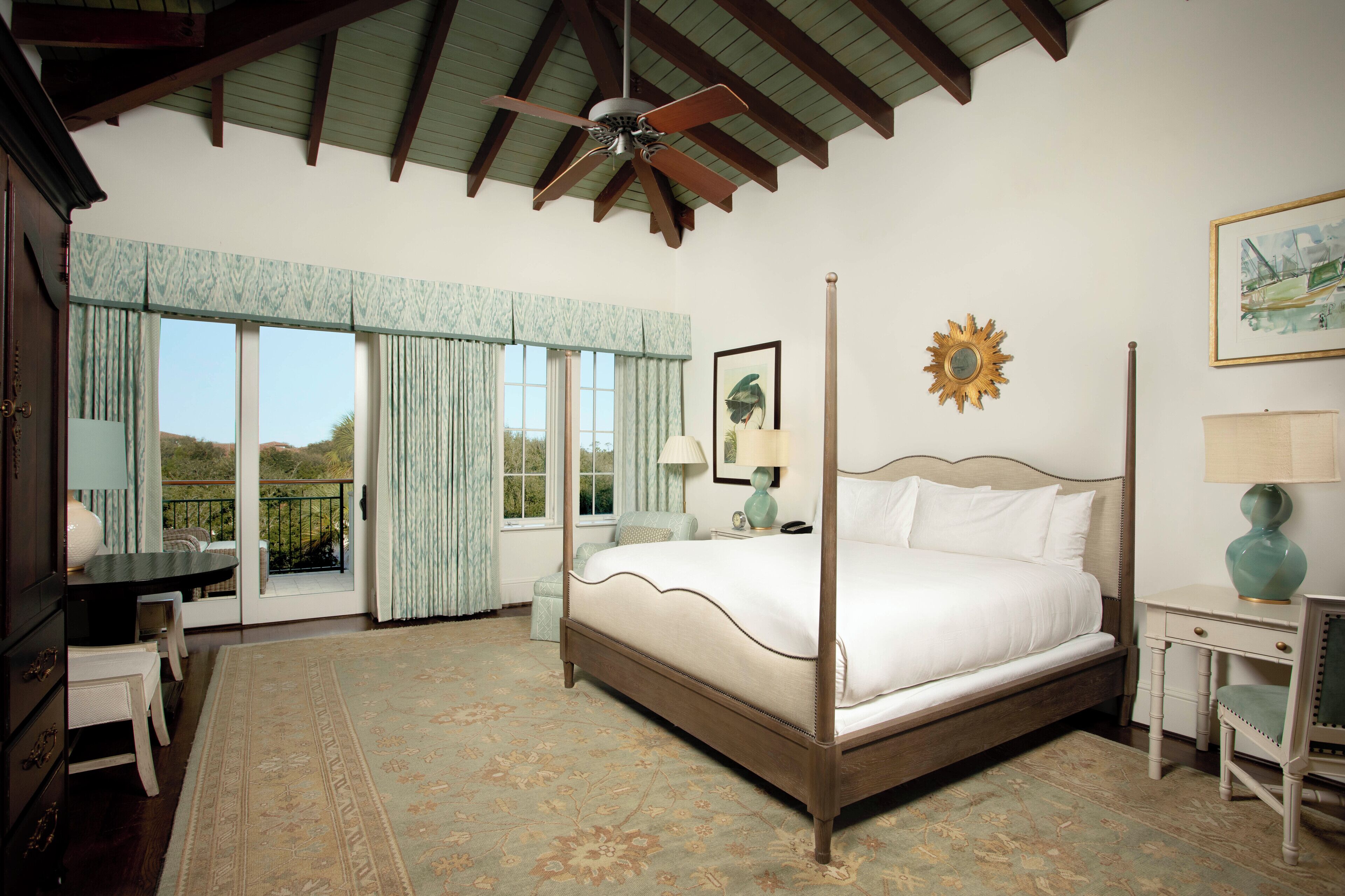 Room, 1 King Bed (Cloister - Beach Club) | In-room safe, desk, laptop workspace, blackout drapes