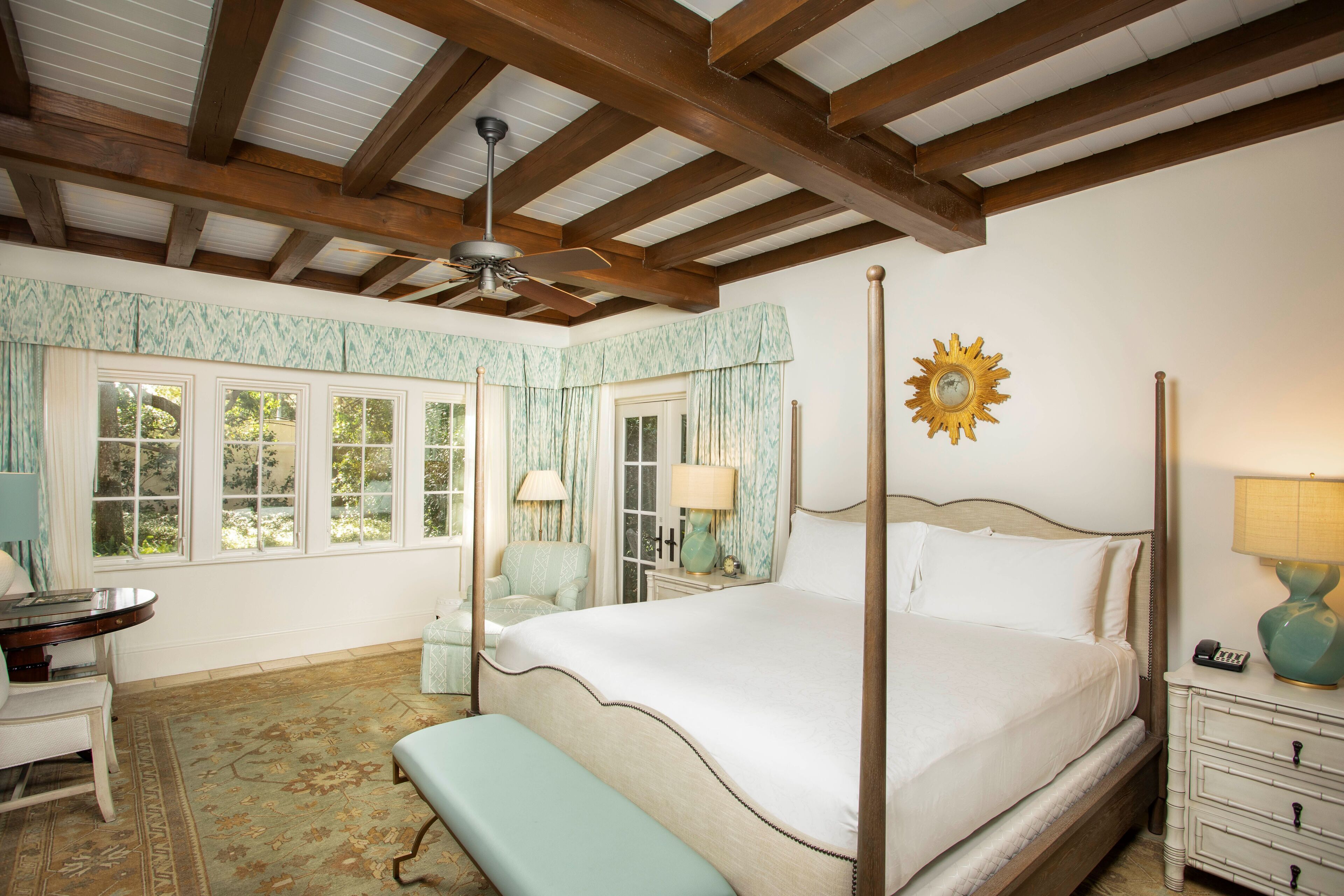 Room, 1 King Bed (Cloister - Beach Club, Petite) | In-room safe, desk, laptop workspace, blackout drapes