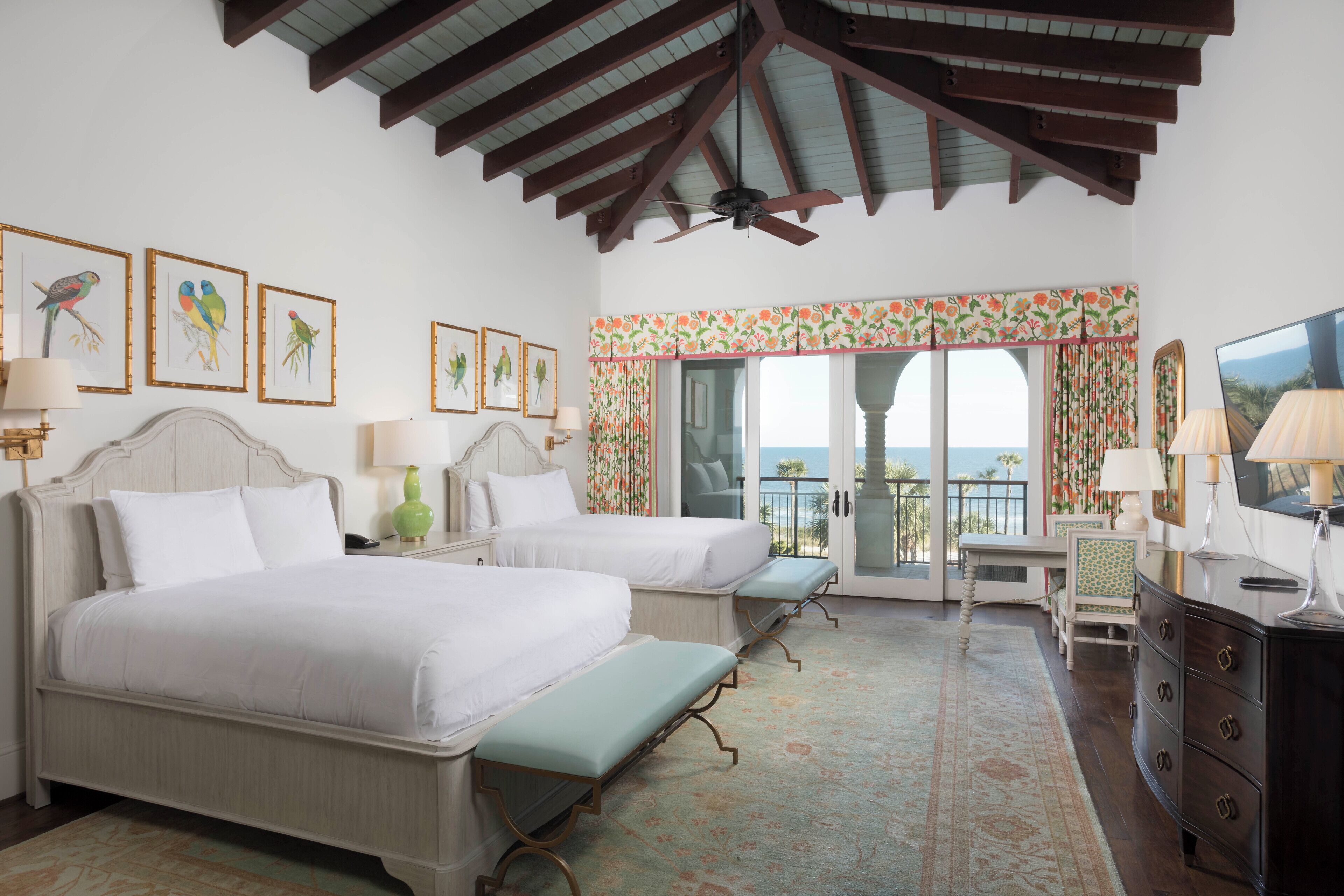 Room, 2 Queen Beds, Ocean View (Cloister - Beach Club) | In-room safe, desk, laptop workspace, blackout drapes