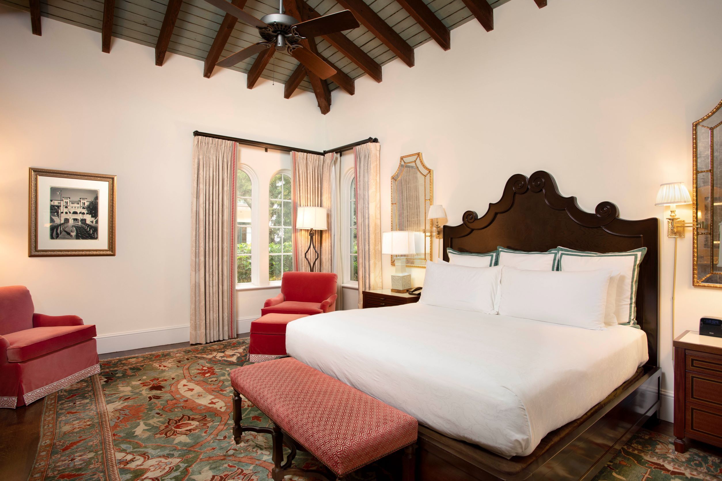 Suite, 2 Bedrooms, River View (Cloister - Main Building) | In-room safe, desk, laptop workspace, blackout drapes