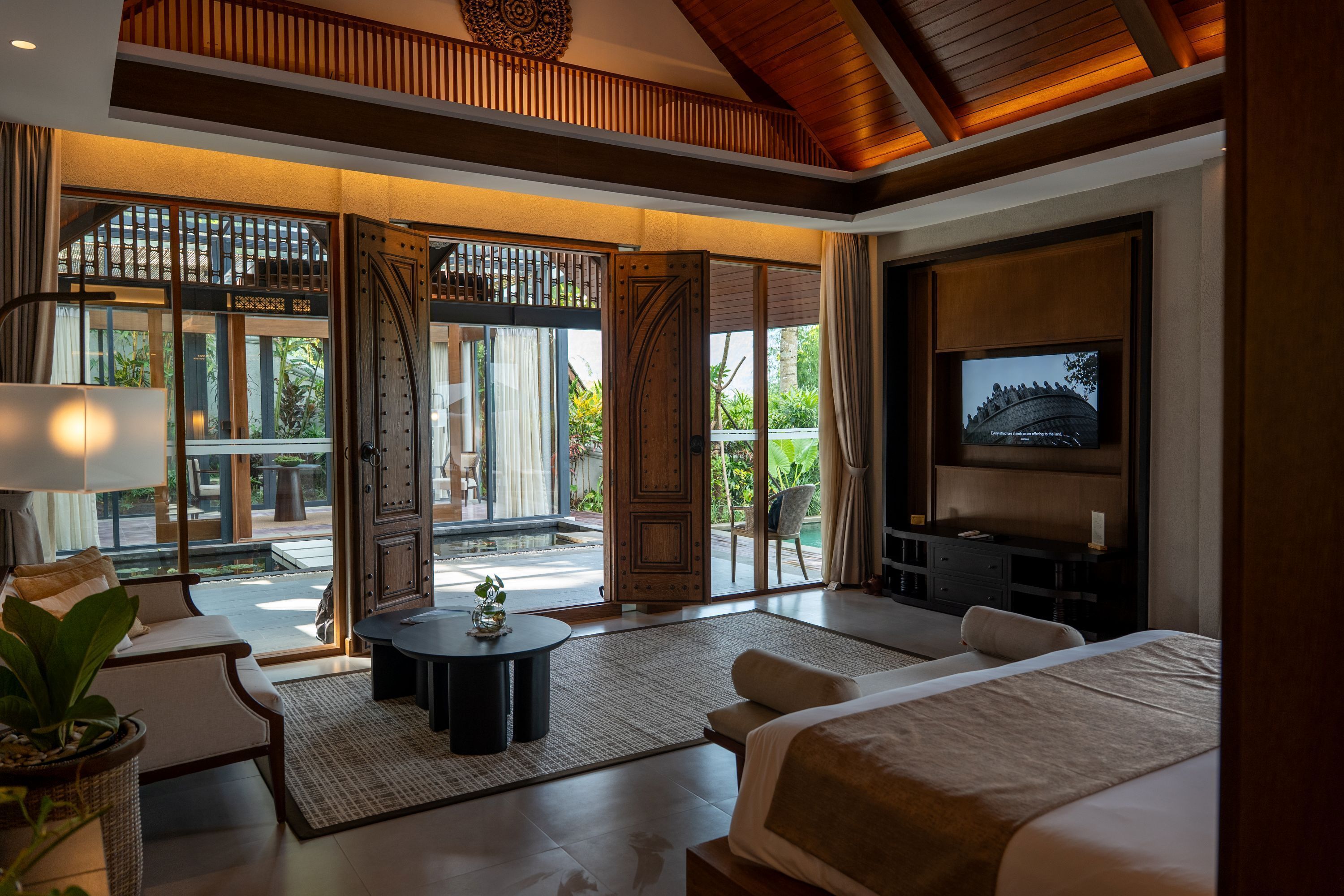 Villa Exclusive, piscine privée (Modern) | Coin séjour | Télévision LCD de 32 pouces avec chaînes par câble, télévision