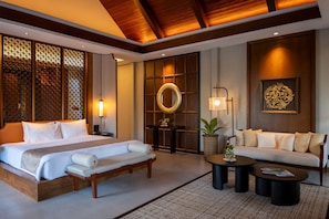 Villa exclusiva, piscina privada (Modern) | Ropa de cama de alta calidad, minibar, caja fuerte
