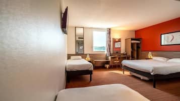 Quadruple Room, Multiple Beds | 2 bedrooms, premium bedding, individually furnished, desk