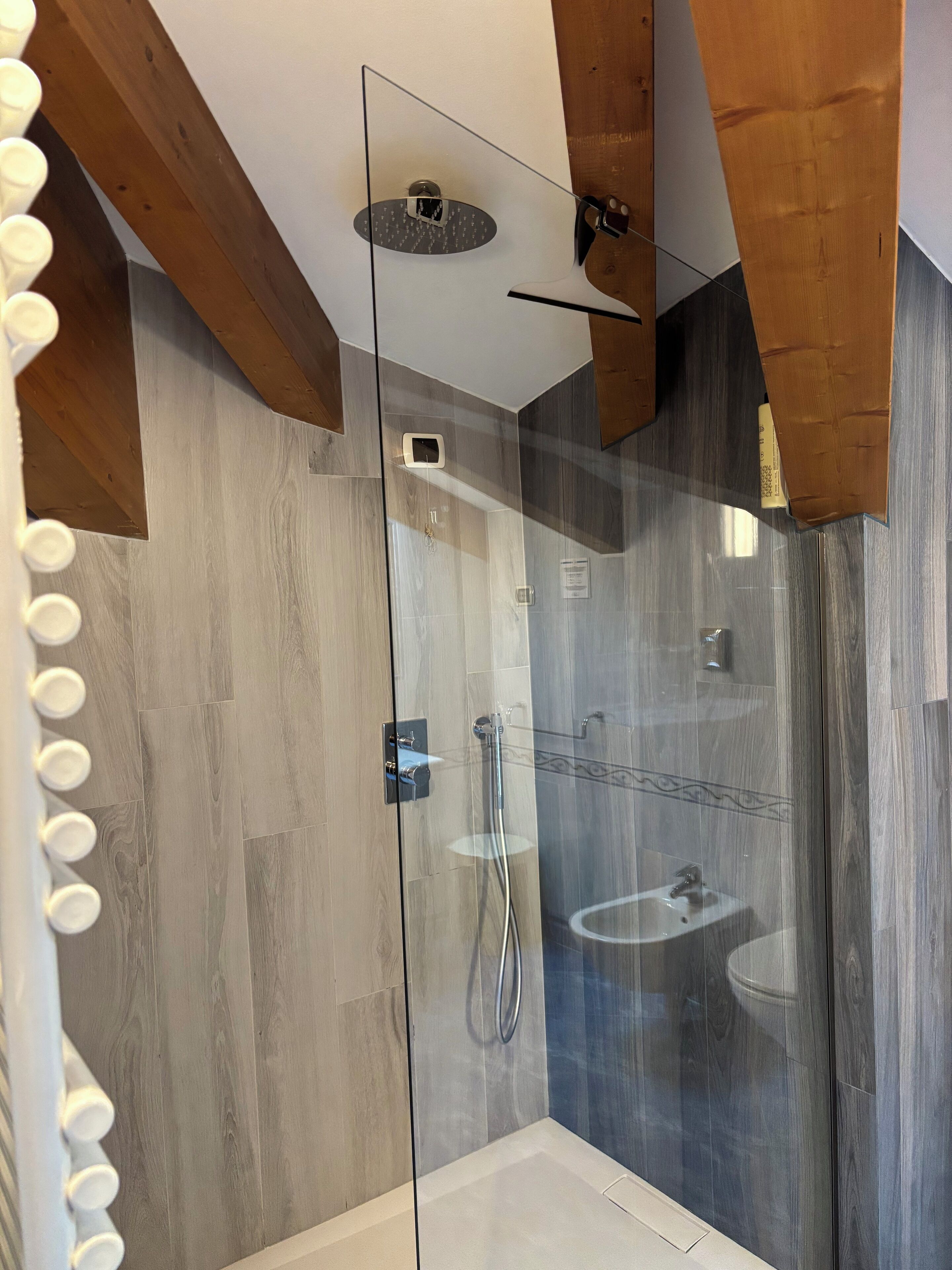 junior suite (for 4 people) | bathroom | free toiletries, hair dryer, bidet, towels