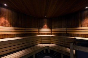 Sauna, bain à remous, hammam