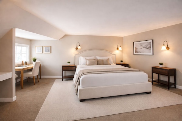 The Terrace Room | Premium bedding, pillowtop beds, individually decorated