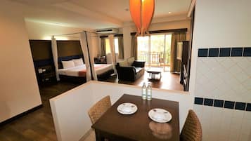 Quarto executivo | Opções para refeição no quarto