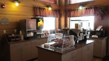 Free daily buffet breakfast