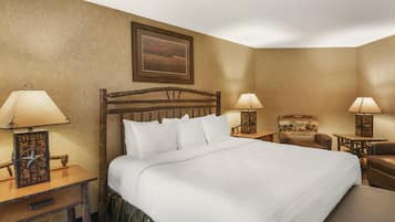 Pillow-top beds, desk, blackout curtains, iron/ironing board