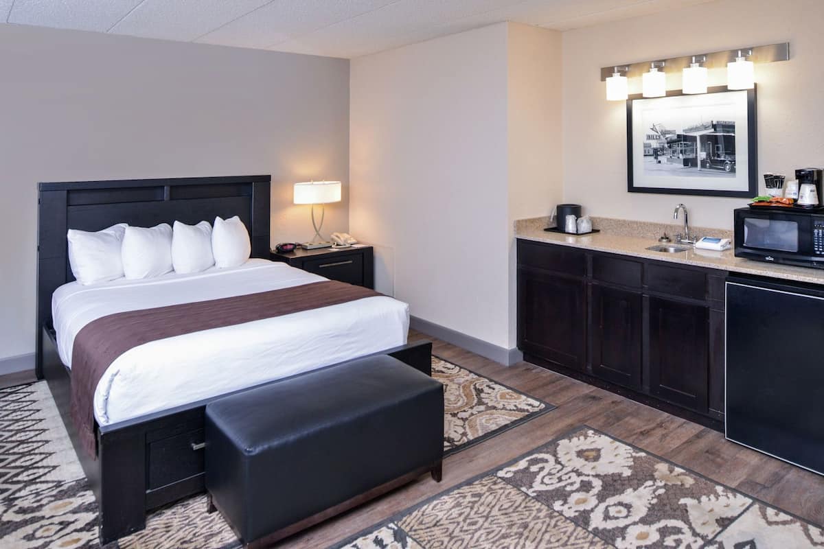Pillow-top beds, in-room safe, desk, laptop workspace