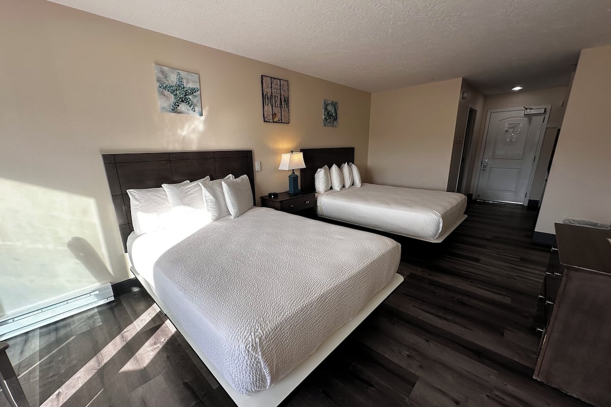 Suite, 2 Queen Beds, Balcony, Partial Ocean View | 1 bedroom, in-room safe, individually decorated, individually furnished