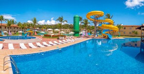 2 outdoor pools, open 10:00 AM to 7:00 PM, pool umbrellas, pool loungers - Portobello Park Hotel (Porto Seguro)