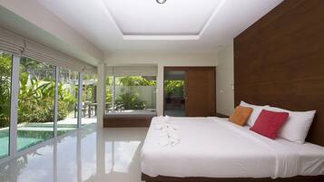 Two Bedrooms Pool Villa | Premium bedding, minibar, desk, blackout curtains