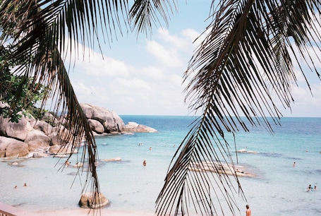 On the beach, beach massages