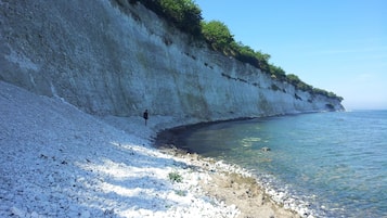 Am Strand, weißer Sandstrand