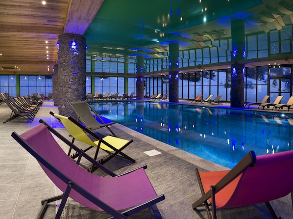 Indoor pool - CGH Résidences & Spas Les Chalets de Flambeau (Val-Cenis)