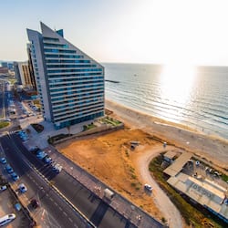 Vlak bij het strand