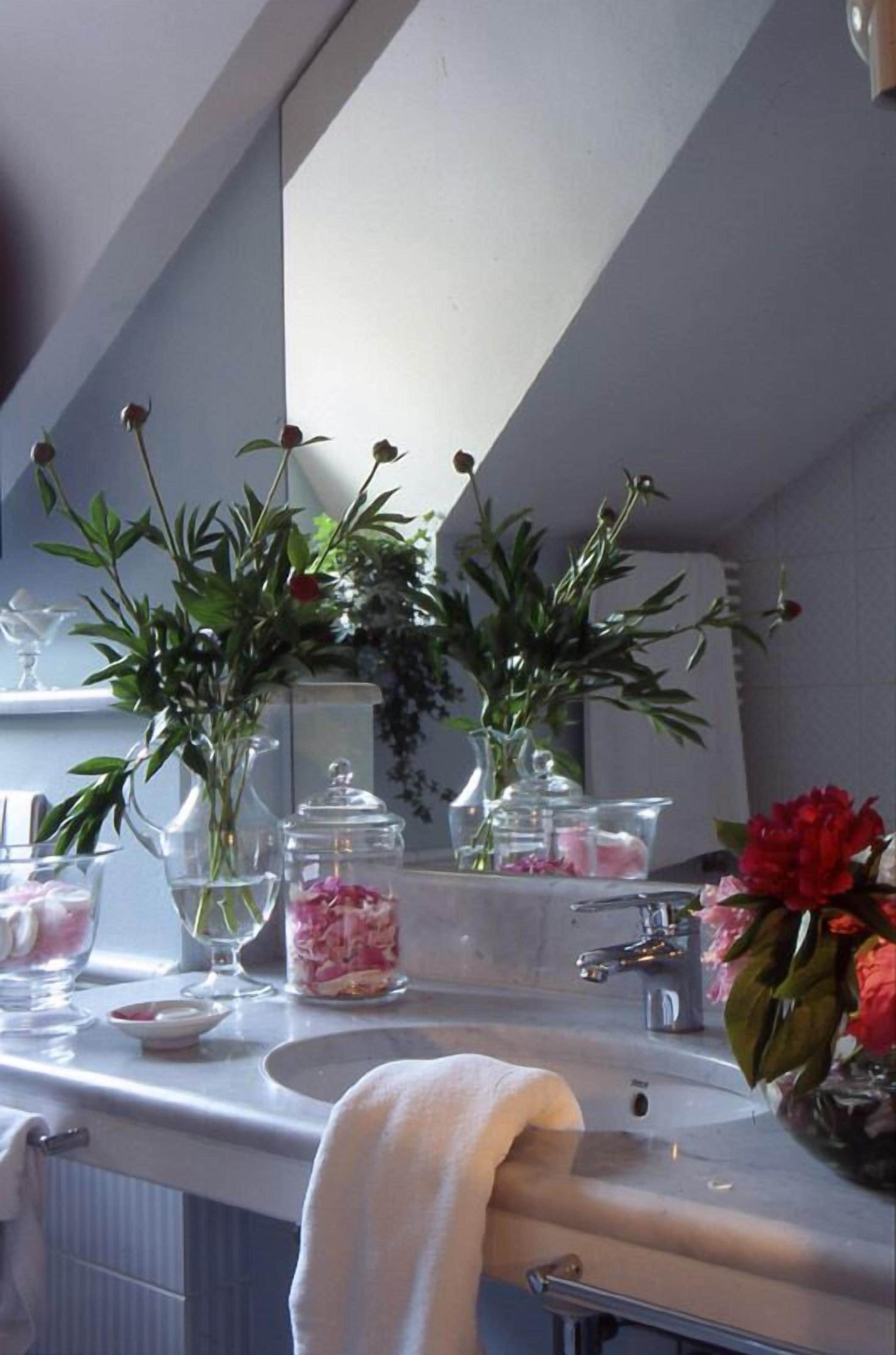 shower, free toiletries, hair dryer, bathrobes